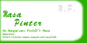 masa pinter business card